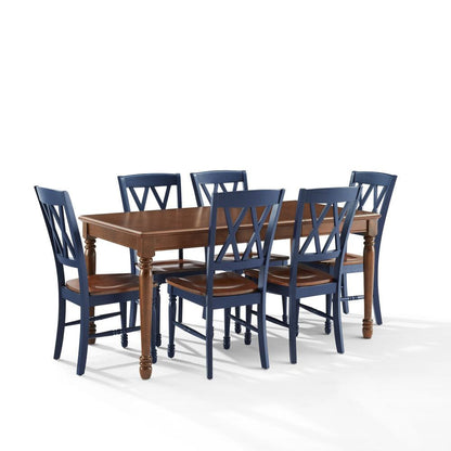 Crosley Furniture - Shelby 7-Piece Dining Table Set For 6 - Table & 6 Chairs - KF20001-NV view 1