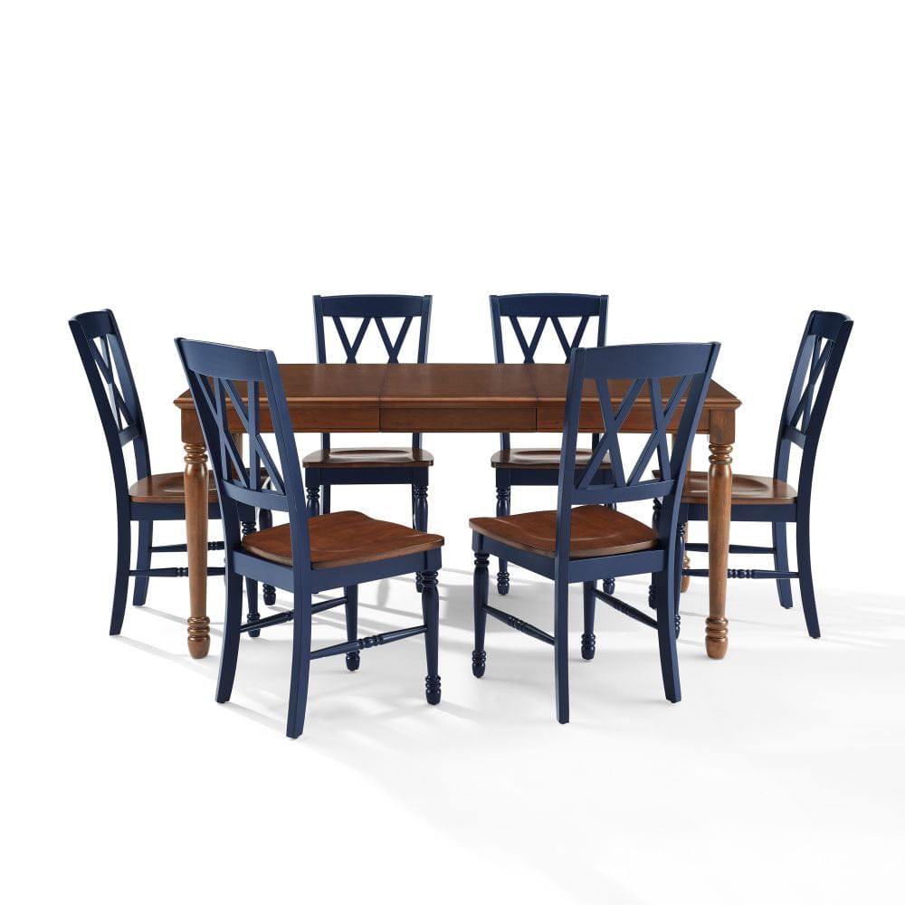 Crosley Furniture - Shelby 7-Piece Dining Table Set For 6 - Table & 6 Chairs - KF20001-NV view 2