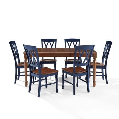 Crosley Furniture - Shelby 7-Piece Dining Table Set For 6 - Table & 6 Chairs - KF20001-NV view 2