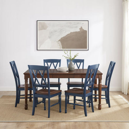Crosley Furniture - Shelby 7-Piece Dining Table Set For 6 - Table & 6 Chairs - KF20001-NV view 7