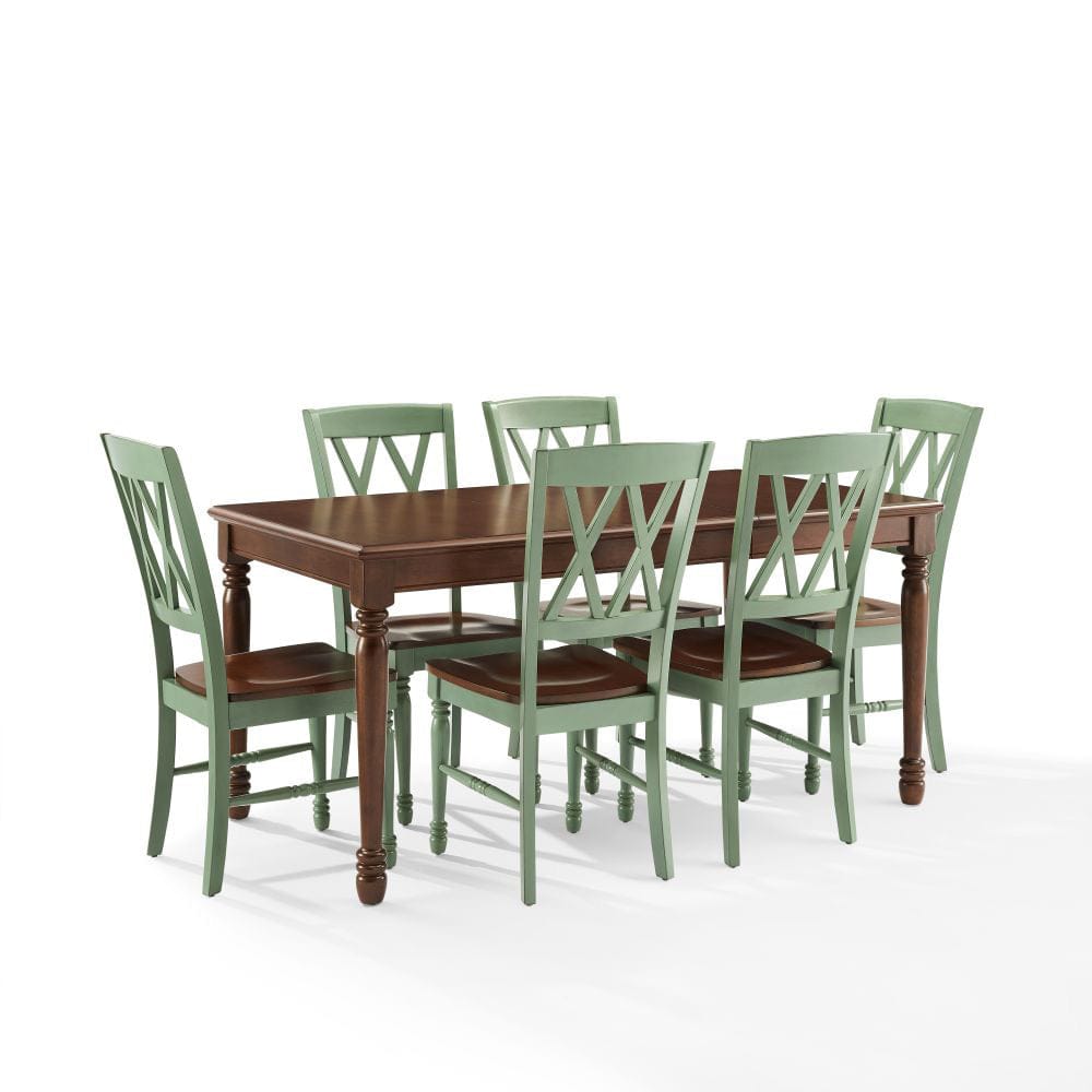 Crosley Furniture - Shelby 7-Piece Dining Table Set For 6 - Table & 6 Chairs - KF20001-TL view 1