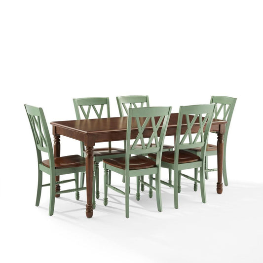 Crosley Furniture - Shelby 7-Piece Dining Table Set For 6 - Table & 6 Chairs - KF20001-TL view 1