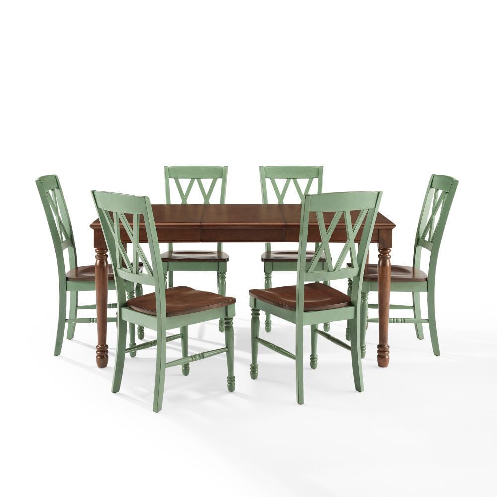 Crosley Furniture - Shelby 7-Piece Dining Table Set For 6 - Table & 6 Chairs - KF20001-TL view 2