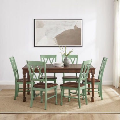 Crosley Furniture - Shelby 7-Piece Dining Table Set For 6 - Table & 6 Chairs - KF20001-TL view 7