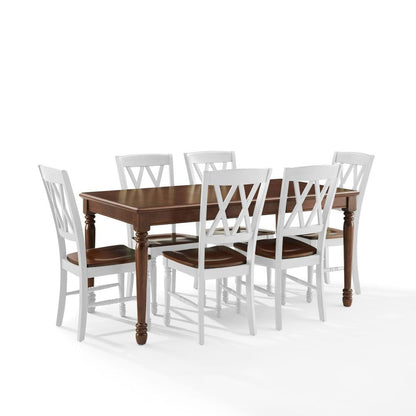 Crosley Furniture - Shelby 7-Piece Dining Table Set For 6 - Table & 6 Chairs - KF20001WH-CH view 1
