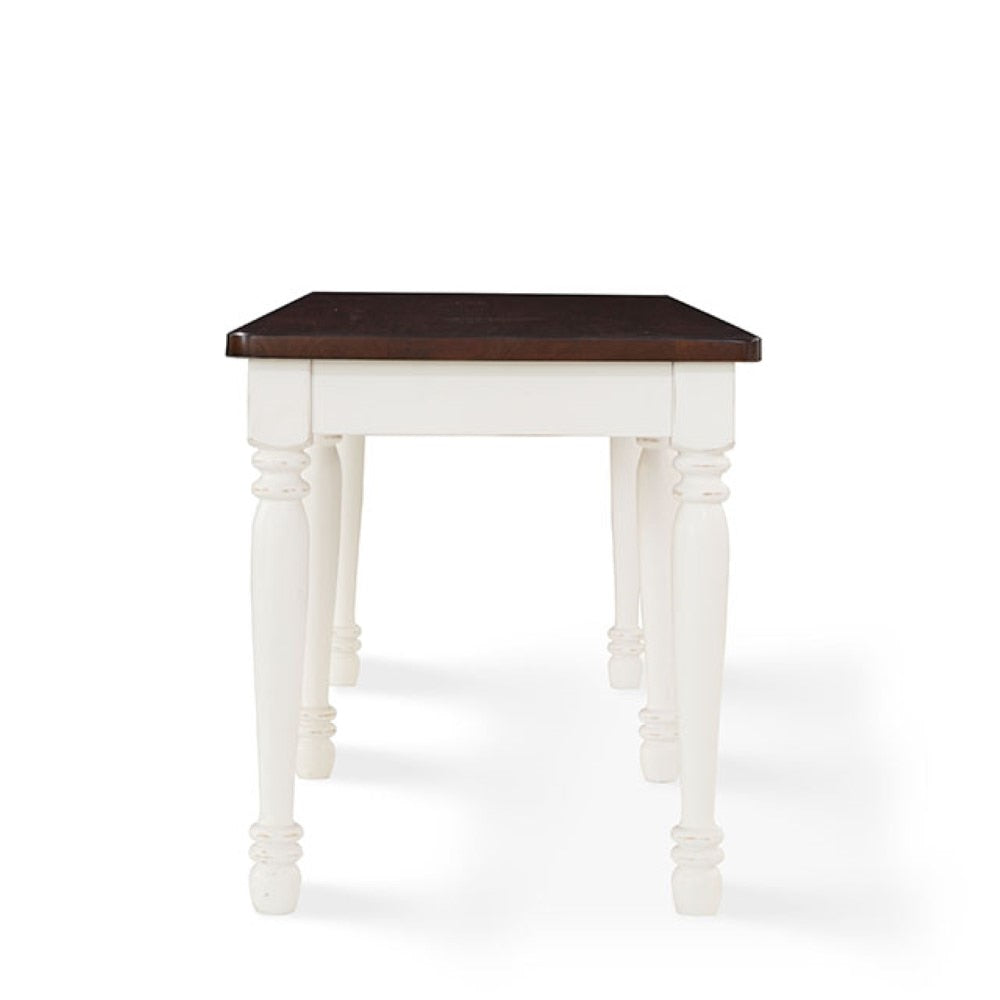 Crosley Furniture - Shelby Dining Bench in White - CF501118-WH veiw 2