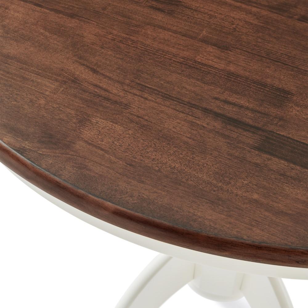 Crosley Furniture - Shelby Round Dining Table Distressed White - KF33100WH view 6