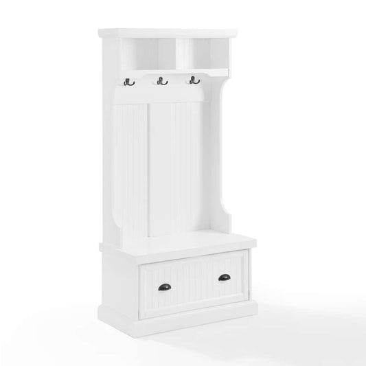 Crosley Furniture - Shoreline Hall Tree White - CF6030-WH veiw 2