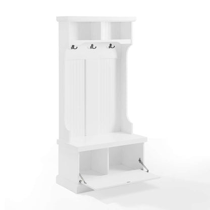 Crosley Furniture - Shoreline Hall Tree White - CF6030-WH veiw 3