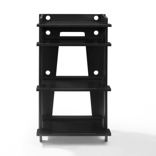 Crosley Furniture - Soho Record Player Stand With Vinyl Storage - CF1112-BK view 2