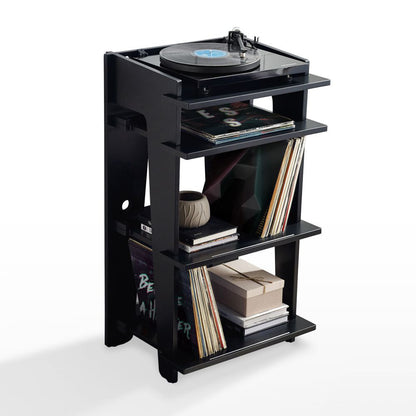 Crosley Furniture - Soho Record Player Stand With Vinyl Storage - CF1112-BK view 3