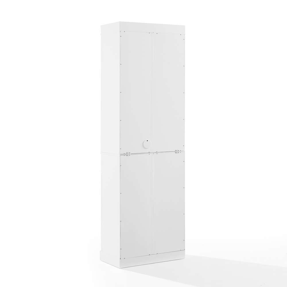 Crosley Furniture - Stanton 2-Piece Bar Cabinet Set White - 2 Bar Cabinets - KF33042WH veiw 8
