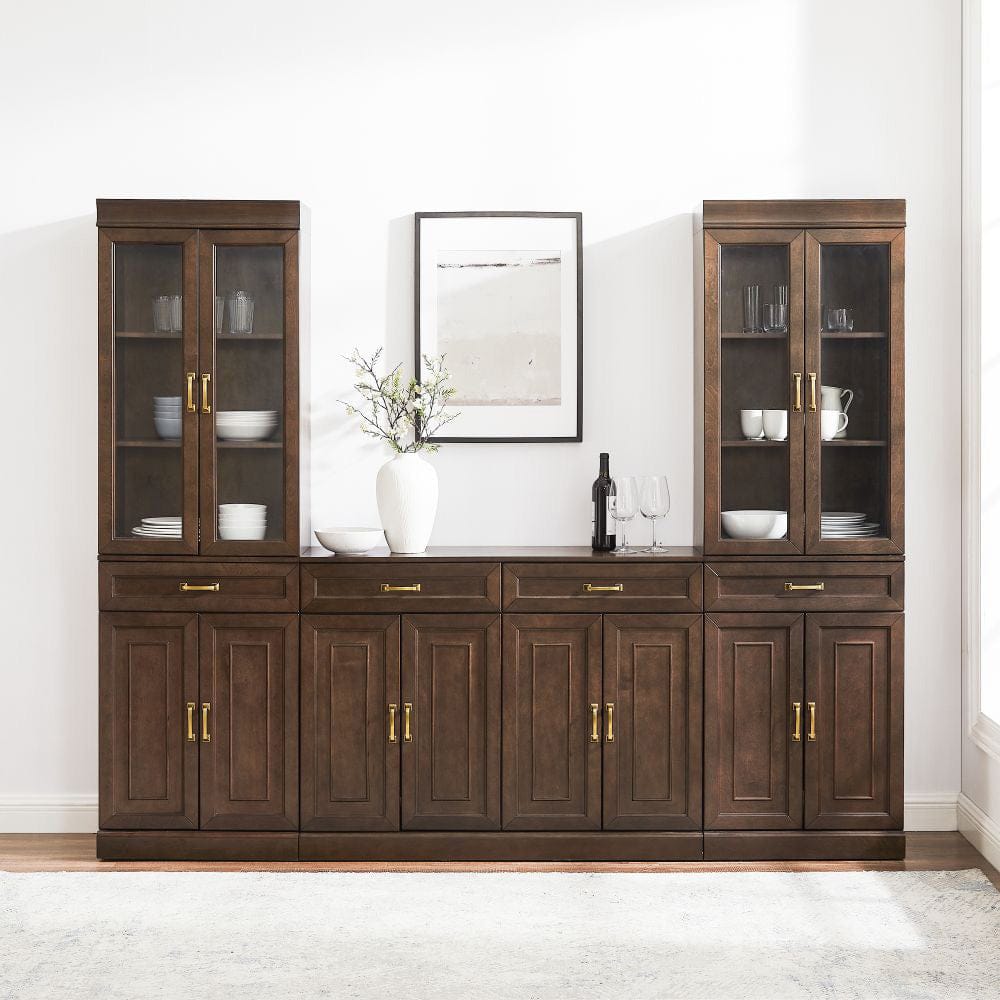 Crosley Furniture - Stanton 3-Piece Sideboard And Glass Door Pantry Set - Sideboard & 2 Pantries - KF33036CO view 7
