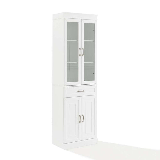 Crosley Furniture - Stanton Glass Door Pantry White - KF33032WH veiw 1