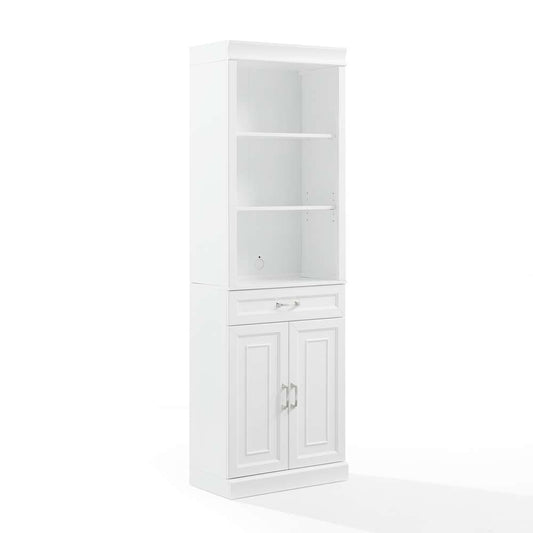 Crosley Furniture - Stanton Storage Bookcase White - KF33037WH veiw 1