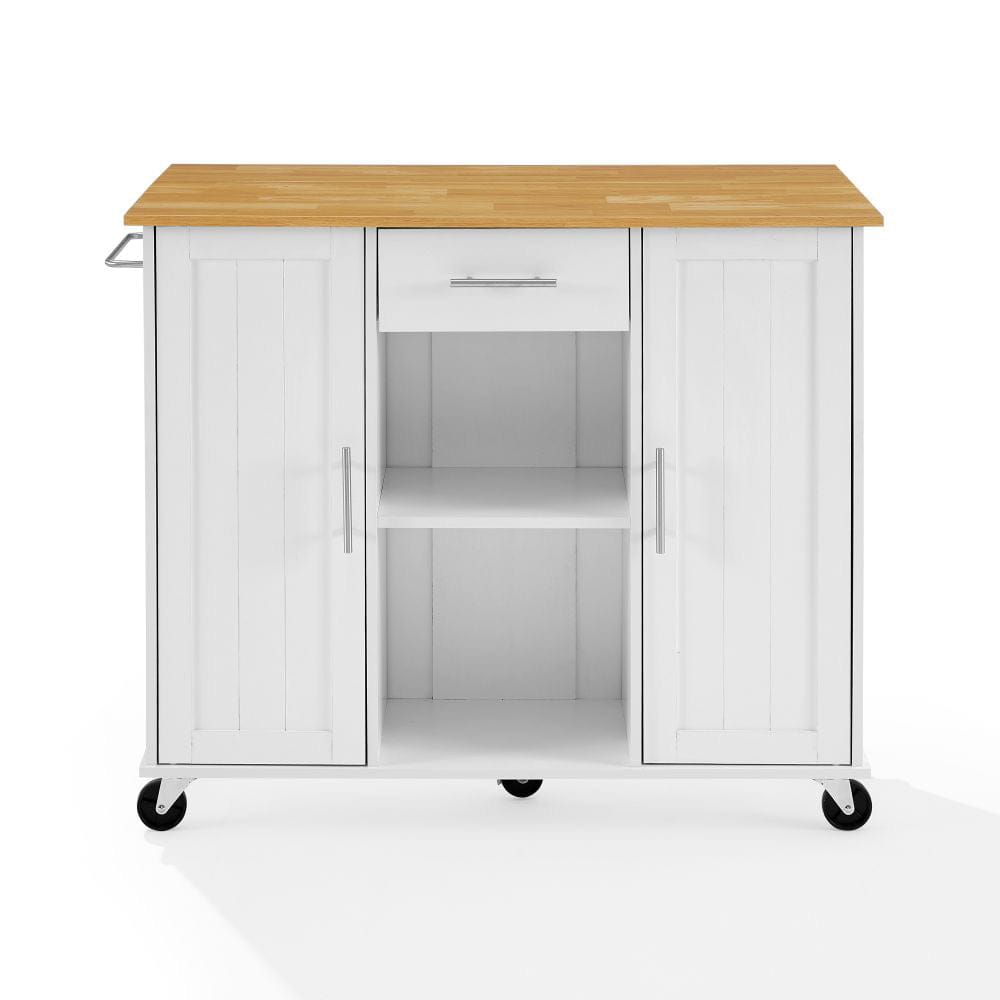 Crosley Furniture - Stella Kitchen Cart - CF3046NA-WH view 2