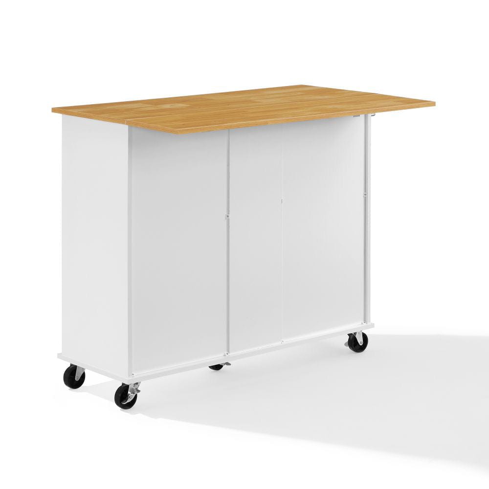 Crosley Furniture - Stella Kitchen Cart - CF3046NA-WH view 3