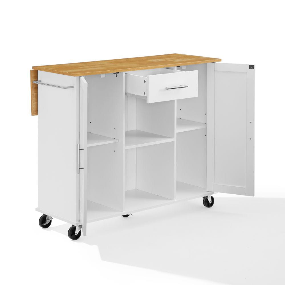 Crosley Furniture - Stella Kitchen Cart - CF3046NA-WH view 5