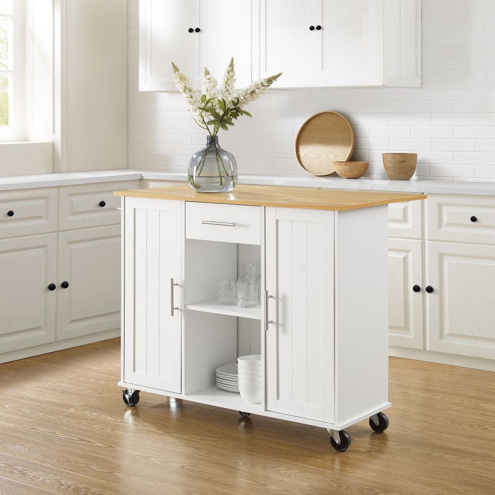Crosley Furniture - Stella Kitchen Cart - CF3046NA-WH view 6