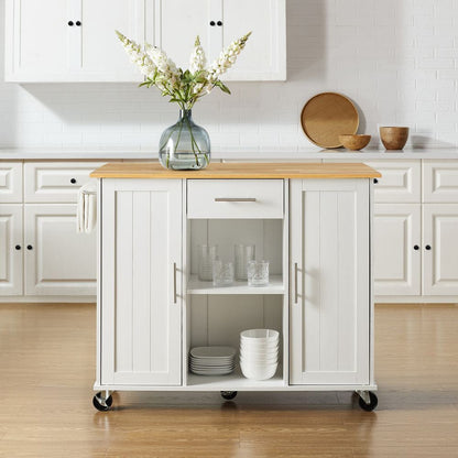 Crosley Furniture - Stella Kitchen Cart - CF3046NA-WH view 7