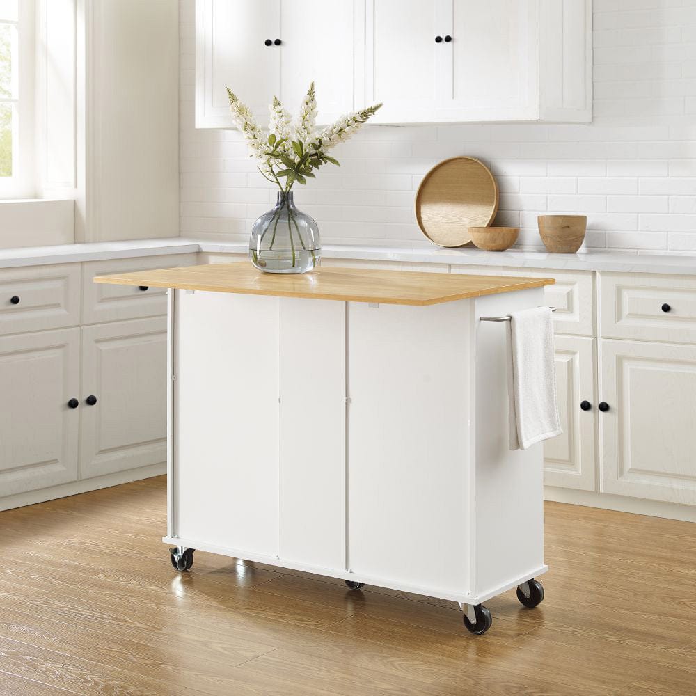 Crosley Furniture - Stella Kitchen Cart - CF3046NA-WH view 8