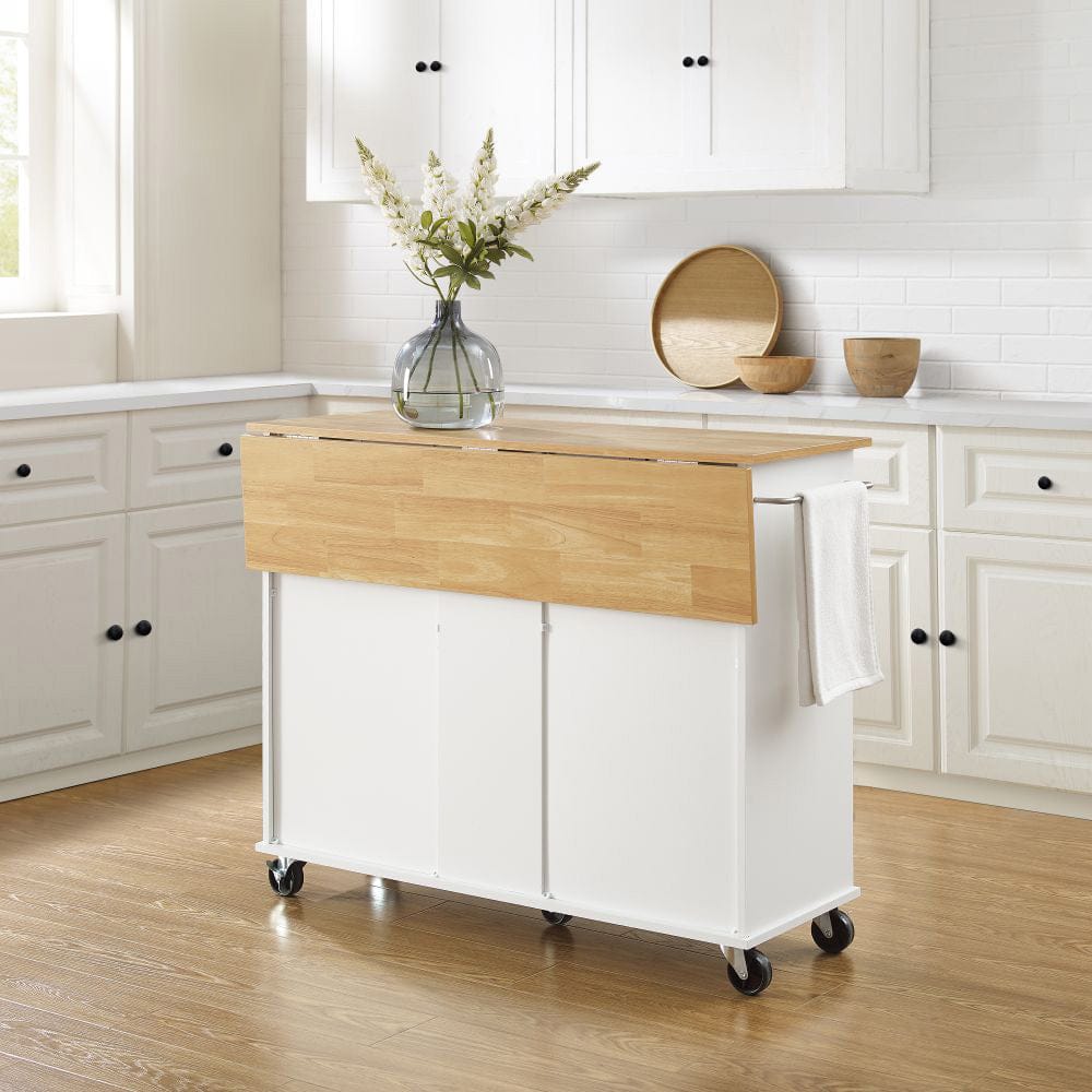 Crosley Furniture - Stella Kitchen Cart - CF3046NA-WH view 9
