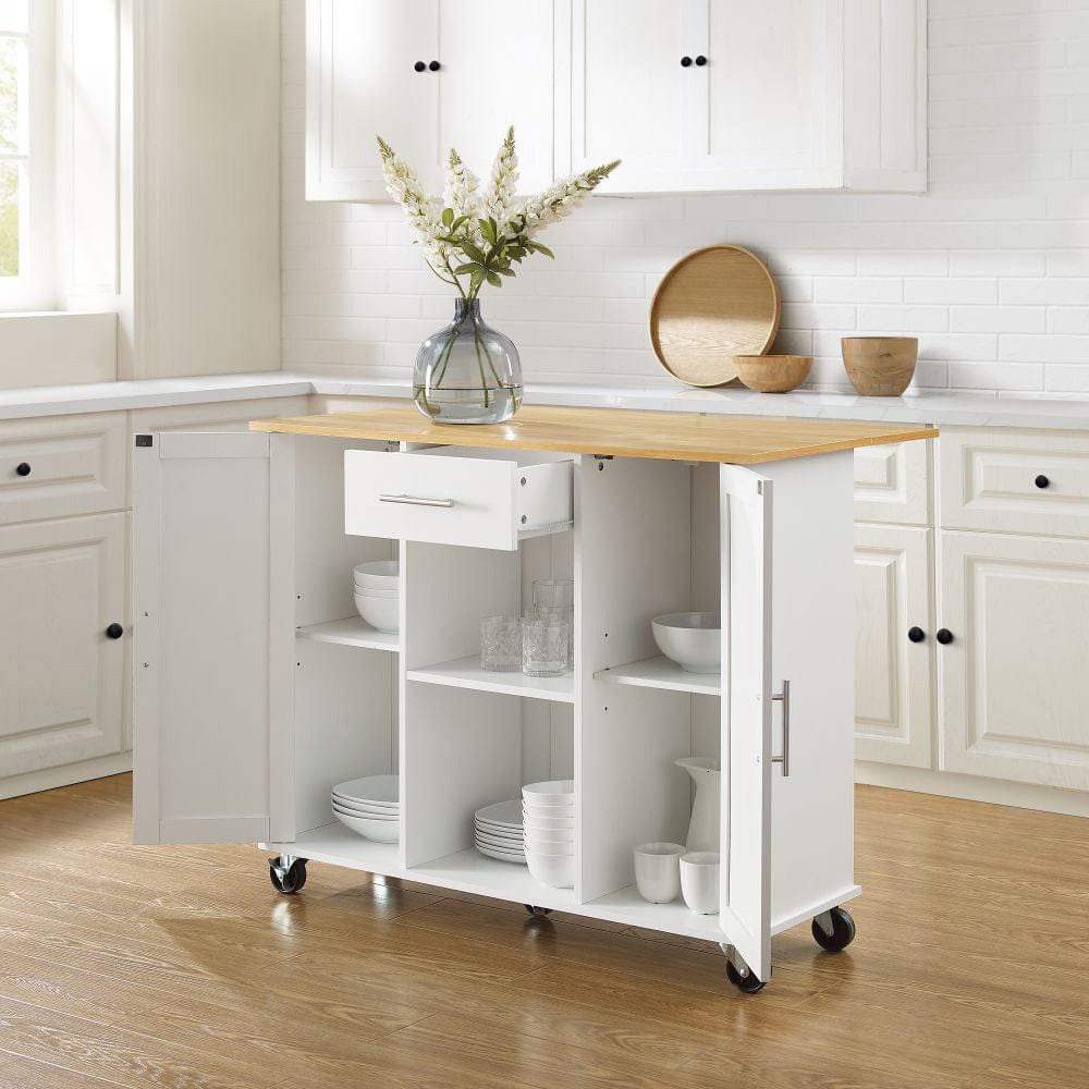 Crosley Furniture - Stella Kitchen Cart - CF3046NA-WH view 0