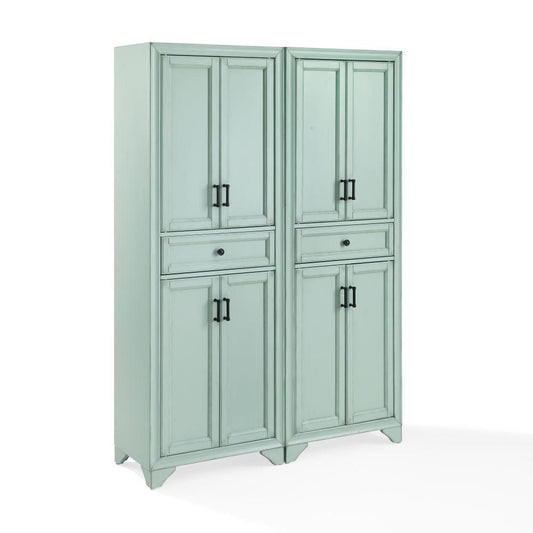 Crosley Furniture - Tara 2-Piece Kitchen Storage Pantry Set - 2 Pantries - KF33005BL view 1