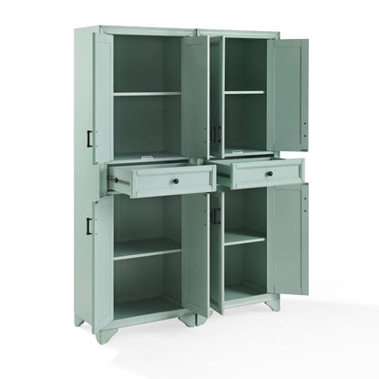 Crosley Furniture - Tara 2-Piece Kitchen Storage Pantry Set - 2 Pantries - KF33005BL view 3