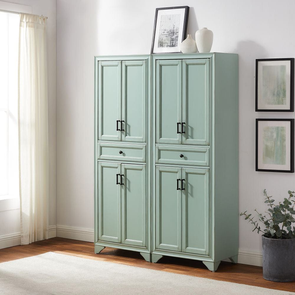 Crosley Furniture - Tara 2-Piece Kitchen Storage Pantry Set - 2 Pantries - KF33005BL view 6