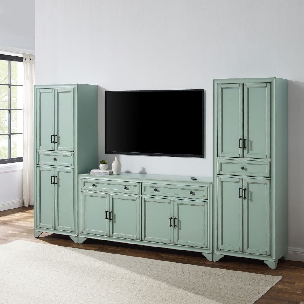 Crosley Furniture - Tara 3-Piece Entertainment Center - Sideboard & 2 Pantries - KF33013BL view 6