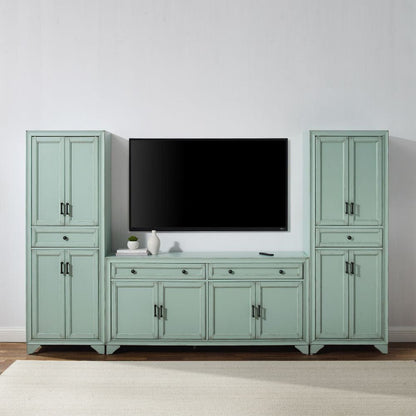 Crosley Furniture - Tara 3-Piece Entertainment Center - Sideboard & 2 Pantries - KF33013BL view 7