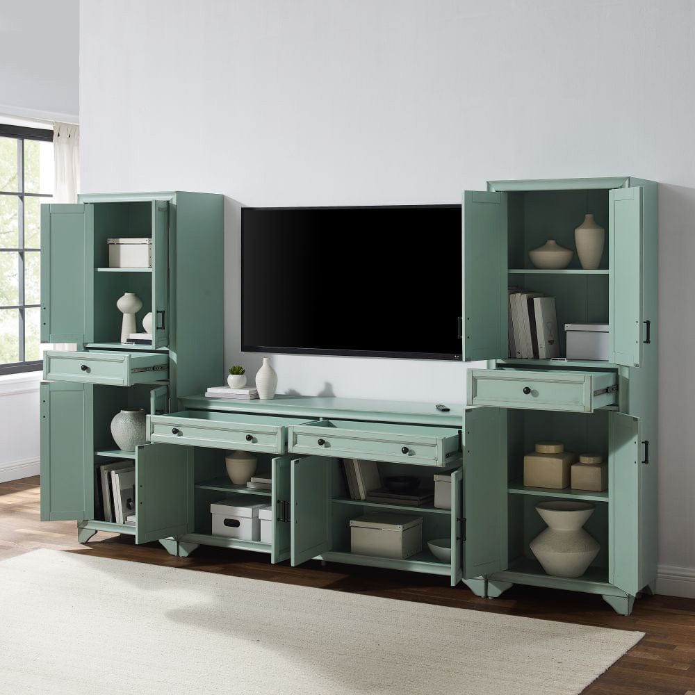 Crosley Furniture - Tara 3-Piece Entertainment Center - Sideboard & 2 Pantries - KF33013BL view 8