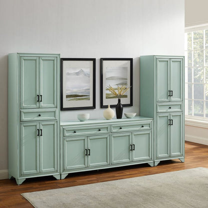 Crosley Furniture - Tara 3-Piece Sideboard And Pantry Set - Sideboard & 2 Pantries - KF33012BL view 6