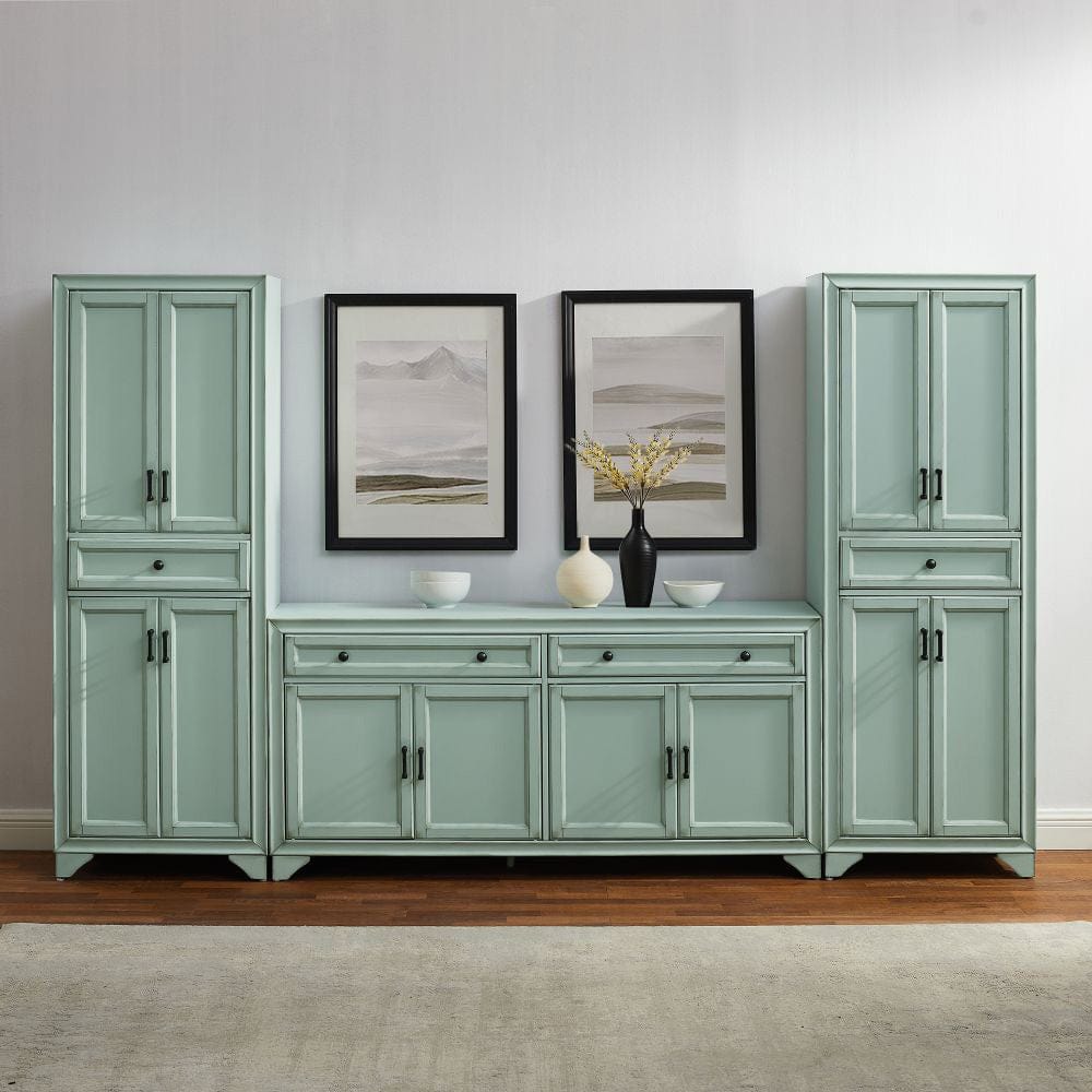 Crosley Furniture - Tara 3-Piece Sideboard And Pantry Set - Sideboard & 2 Pantries - KF33012BL view 7