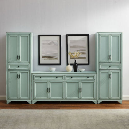 Crosley Furniture - Tara 3-Piece Sideboard And Pantry Set - Sideboard & 2 Pantries - KF33012BL view 7