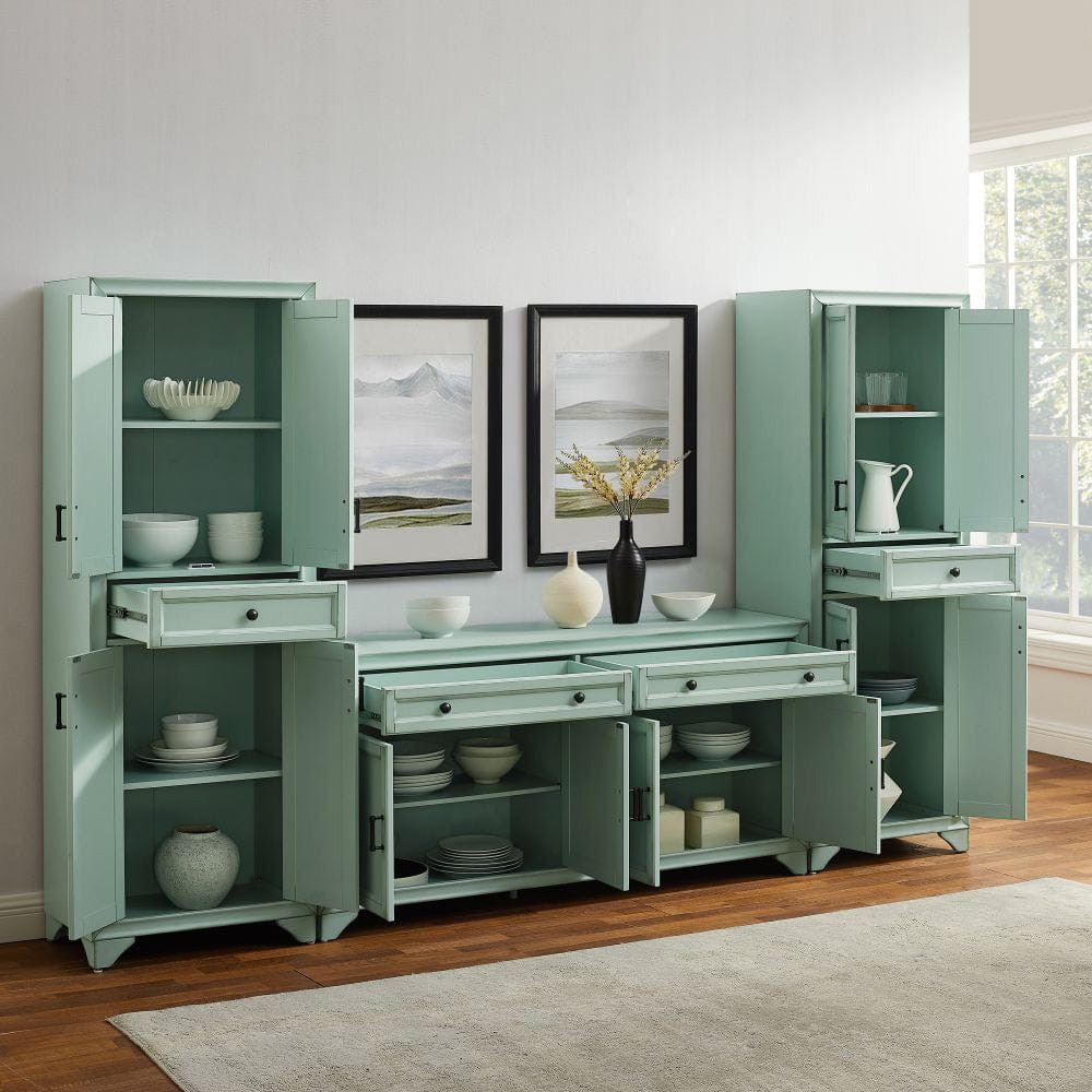 Crosley Furniture - Tara 3-Piece Sideboard And Pantry Set - Sideboard & 2 Pantries - KF33012BL view 8