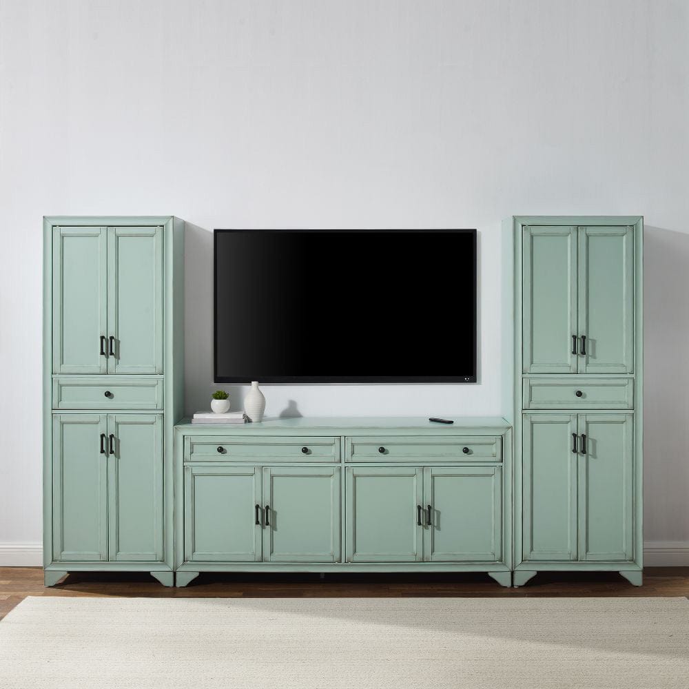 Crosley Furniture - Tara 3-Piece Sideboard And Pantry Set - Sideboard & 2 Pantries - KF33012BL view 0