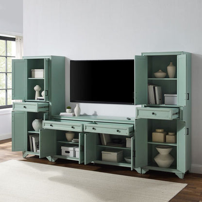 Crosley Furniture - Tara 3-Piece Sideboard And Pantry Set - Sideboard & 2 Pantries - KF33012BL view 1
