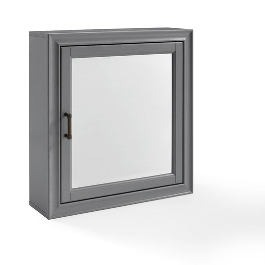 Crosley Furniture - Tara Bath Mirror Cabinet in Vintage Gray - CF7010-GY veiw 2
