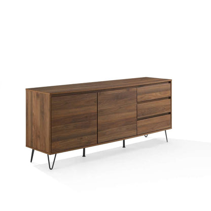 Crosley Furniture Teagan Record Storage Sideboard Brown Oak - KF33040BR veiw 8