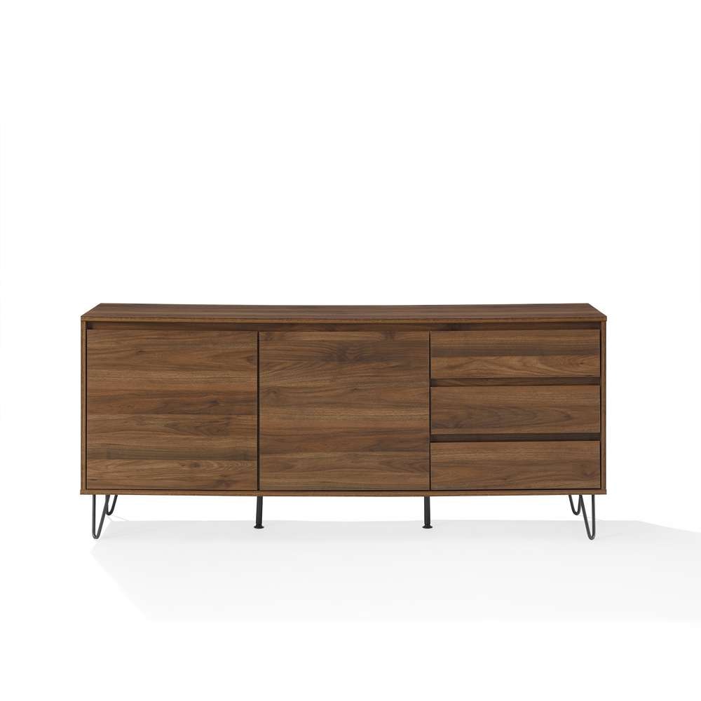Crosley Furniture Teagan Record Storage Sideboard Brown Oak - KF33040BR veiw 9