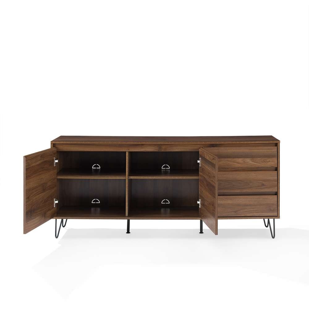 Crosley Furniture Teagan Record Storage Sideboard Brown Oak - KF33040BR veiw 11