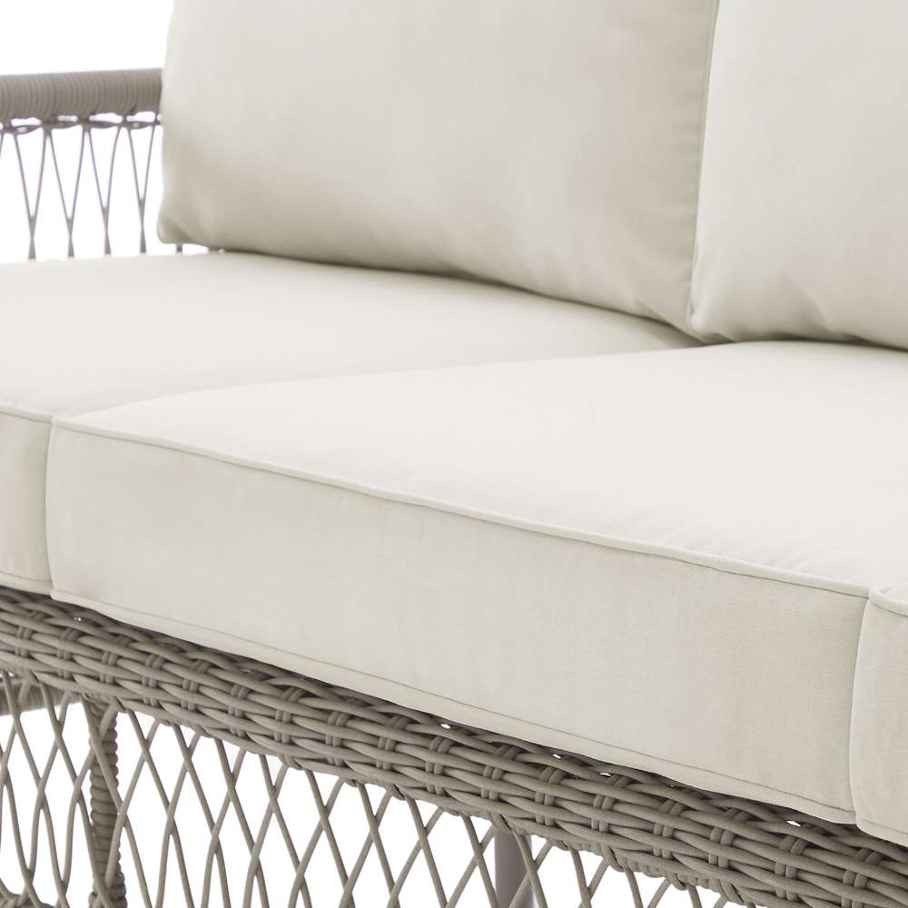 Crosley Furniture - Thatcher Outdoor Wicker Sofa Creme/Driftwood - KO70432DW-CR_CLOSEOUT veiw 6
