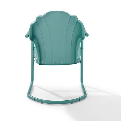 Crosley Furniture - Tulip 2 Piece Outdoor Chair Set Blue - CO1029-BL view 3