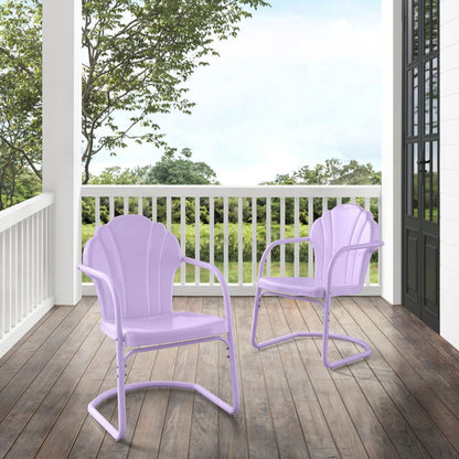 Crosley Furniture - Tulip 2Pc Retro Outdoor Chair Set - 2 Chairs - CO1029-LN view 7