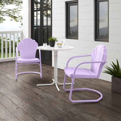 Crosley Furniture - Tulip 3Pc Retro Outdoor Bistro Set - Bistro Table & 2 Chairs - KO10010LN view 6