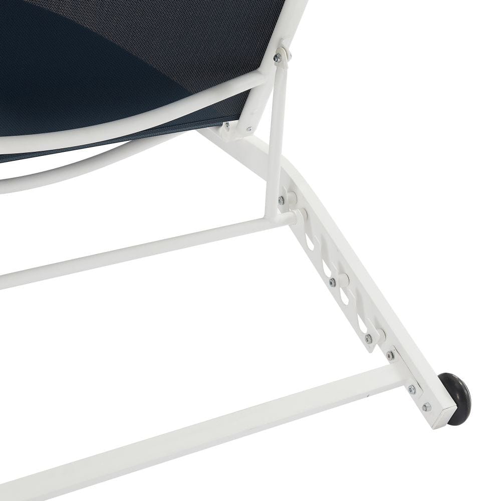 Crosley Furniture - Weaver 2-Piece Outdoor Chaise Lounge Set - 2 Lounge Chairs - KO70390WH-NV view 2