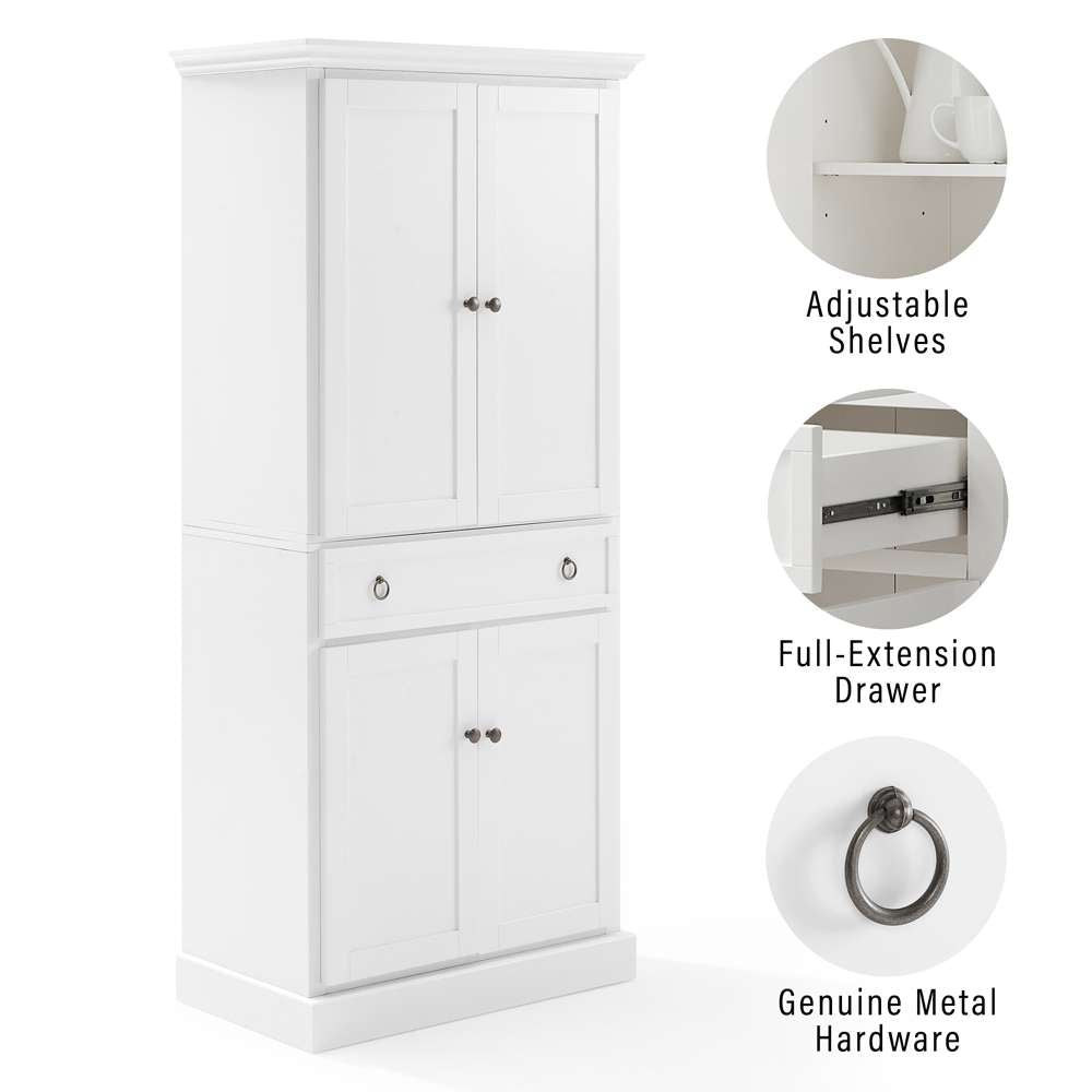Crosley Furniture Winston Storage Pantry White - KF33026WH veiw 4