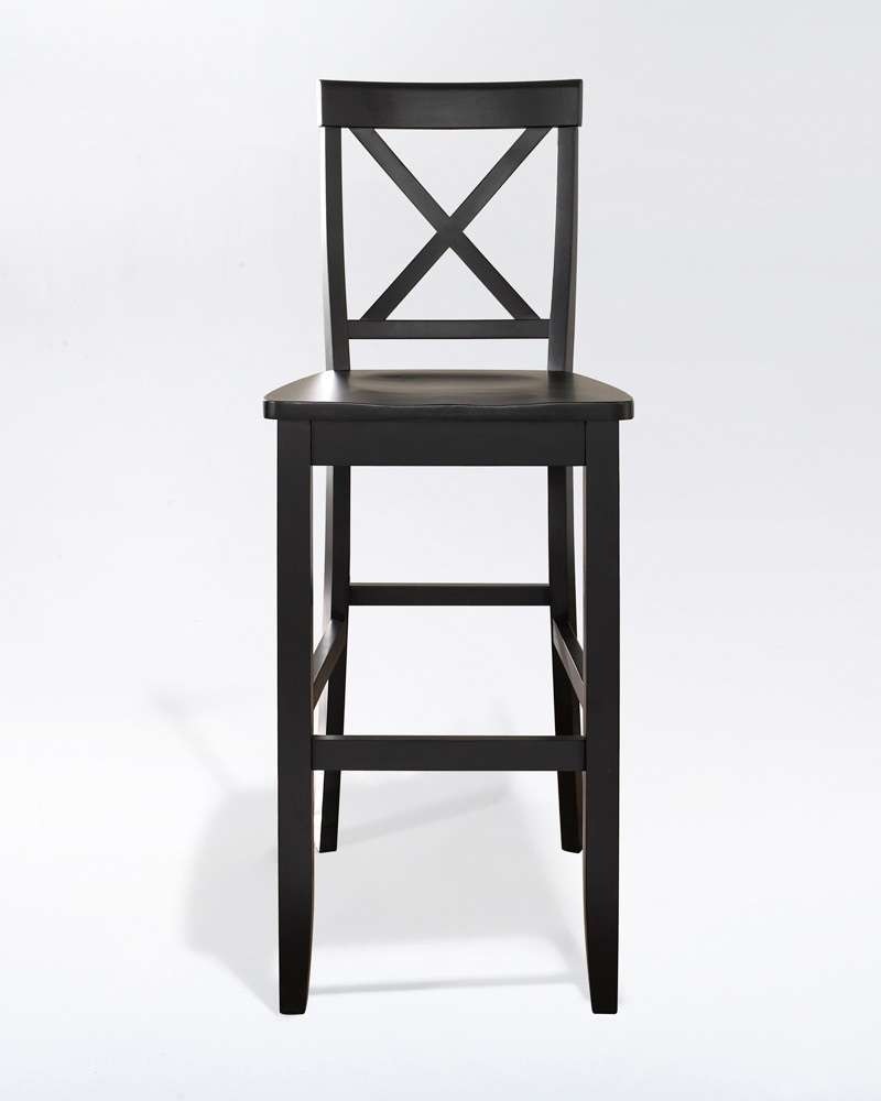 Crosley Furniture - X-Back Bar Stool in Black Finish with 30 Inch Seat Height (Set of 2) - CF500430-BK veiw 2